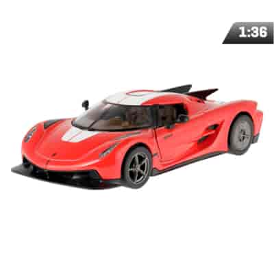 Model 1:36, Koenigsegg Jesko Absolut, czerwono-biały