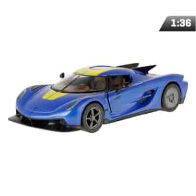 Model 1:36, Koenigsegg Jesko Absolut, niebiesko-żółty