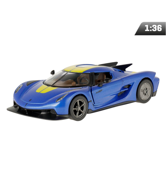 Model 1:36, Koenigsegg Jesko Absolut, niebiesko-żółty