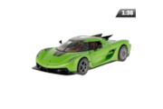 Model 1:36, Koenigsegg Jesko Absolut, green and black