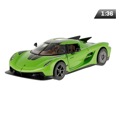 Model 1:36, Koenigsegg Jesko Absolut, zielono-czarny