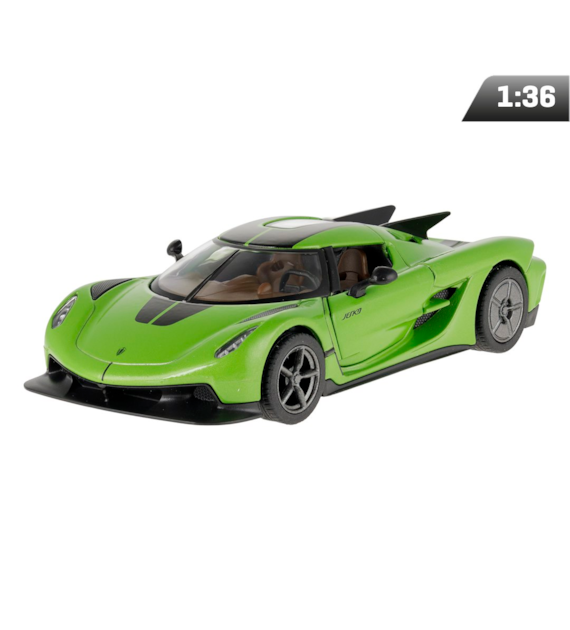 Model 1:36, Koenigsegg Jesko Absolut, zielono-czarny