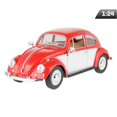 Model 1:24, 1967 VW Classical Beetle, czerwono biały