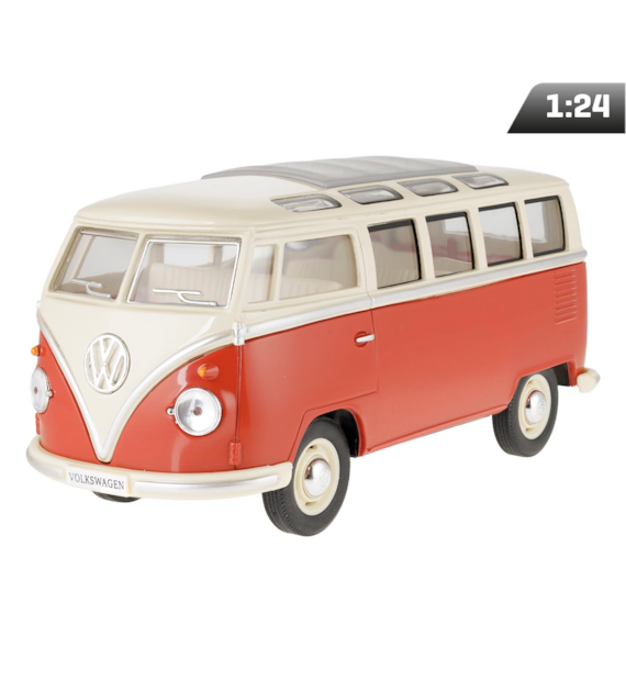 Model 1:24, 1962 VW Classical Bus, czerwono kremowy