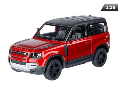 Model 1:36, Kinsmart, Land Rover Defender, red (A747LRDC)