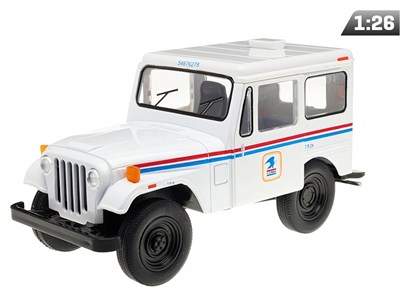 Model 1:26, 1971 Jeep DJ-5B USPS Edition, white (A11765)