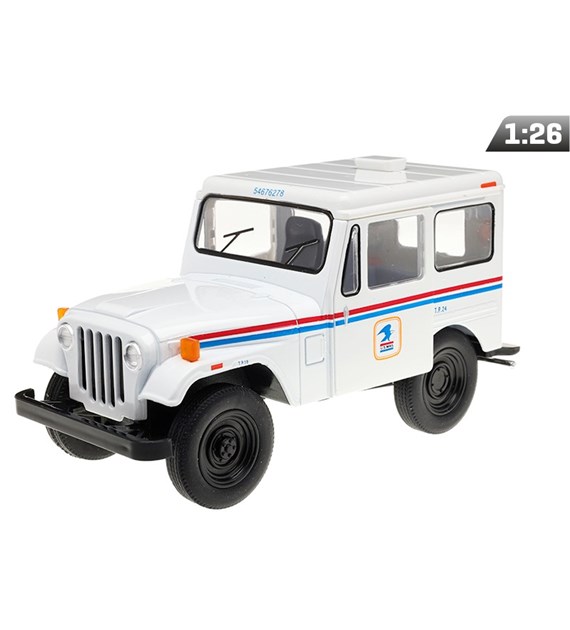 Model 1:26, 1971 Jeep DJ-5B USPS Edition, white (A11765)