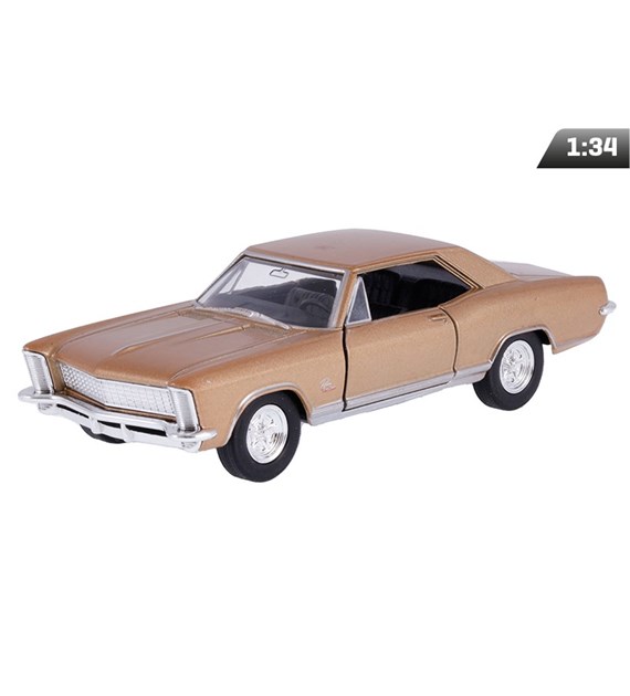 Modell 1:34, 1965 Buick Riviera Gran Sport, Golden (A00875BRZL)