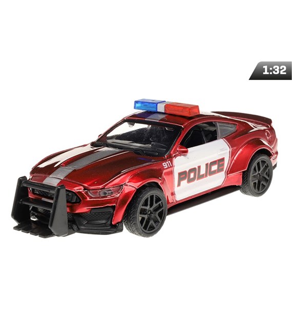 Modell Dodge Challenger CRASH CAR, Polizei, rot (A02400PC)