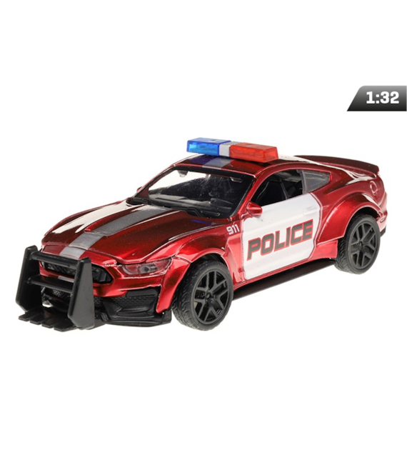 Modell Dodge Challenger CRASH CAR, Polizei, rot (A02400PC)