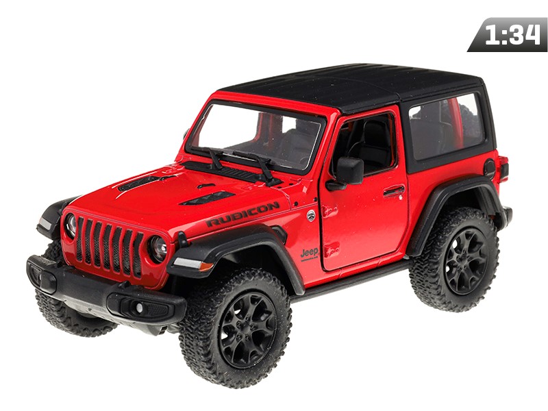 Modell 1:34, Jeep Wrangler Hard Top, rot (A11723C)