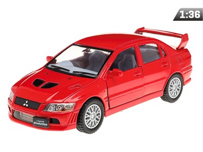 Modèle 1:36, Mitsubishi Lancer Evolution VII, rouge  (A11760C)