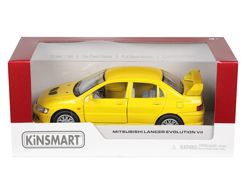 Model 1:36, Mitsubishi Lancer Evolution VII, yellow (A11760Z