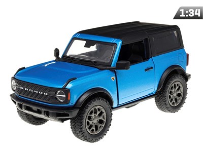 Model 1:34, 2022 Ford Bronco Hard Top, niebieski (A11768N)