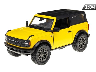 Model 1:34, 2022 Ford Bronco Hard Top, żółty (A11768Z)