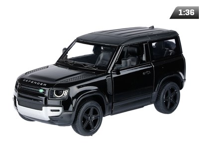 Modèle 1:36, Kinsmart, Land Rover Defender, noir (A747LRDCZ)