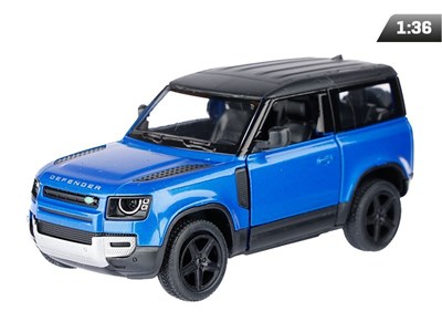 Model 1:36, Kinsmart, Land Rover Defender, niebieski (A747LRDNI)