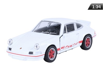 Modell 1:34, 1973 PORSCHE 911 Carrera RS, weiß und rot (A880P9CRSBC)