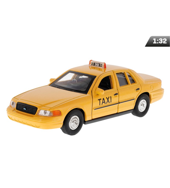 Modèle 1:34, 1999 Ford Crown Victoria Taxi, jaune (A880FCVTZ)