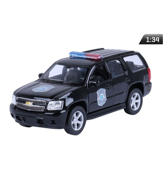 Model 1:34, 2008 CHEVROLET Tahoe, POLICE, black (A876CHTPC)