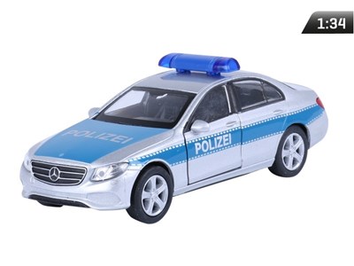 Model 1:34, 2016 MERCEDES-BENZ E-Class POLIZEI, silver (A876MBEPS)