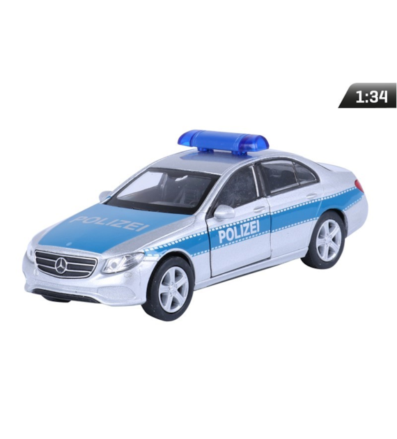Modèle 1:34, 2016 MERCEDES-BENZ Classe E POLIZEI, argenté (A876MBEPS)