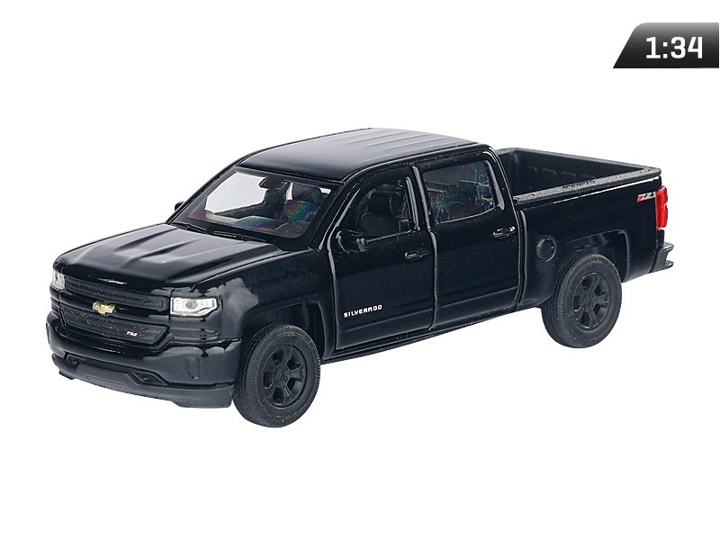 Modèle 1:34, CHEVROLET 2017 Silverado, noir (A880CH17SC)