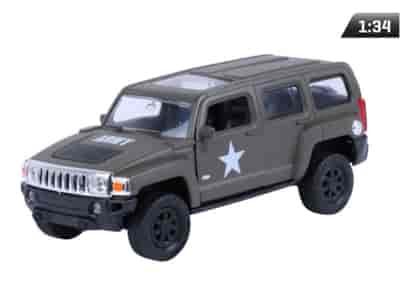 Modèle 1:34, HUMMER H3, US ARMY, kaki (A880HH3UKH)
