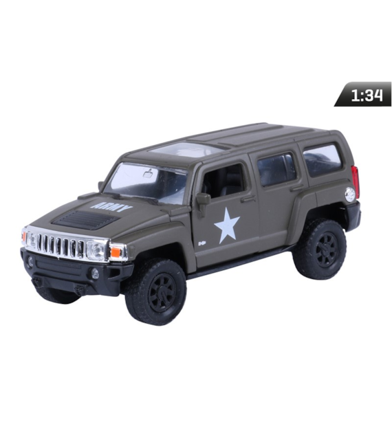 Modèle 1:34, HUMMER H3, US ARMY, kaki (A880HH3UKH)