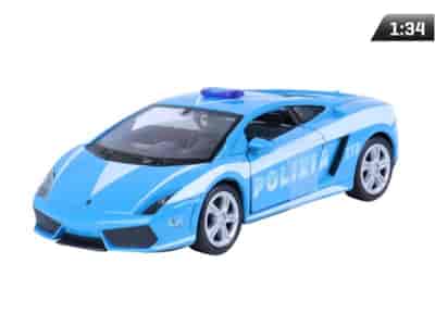 Modèle 1:34, LAMBORGHINI Gallardo LP560-4, POLICE, bleu  (A876LAGPN)