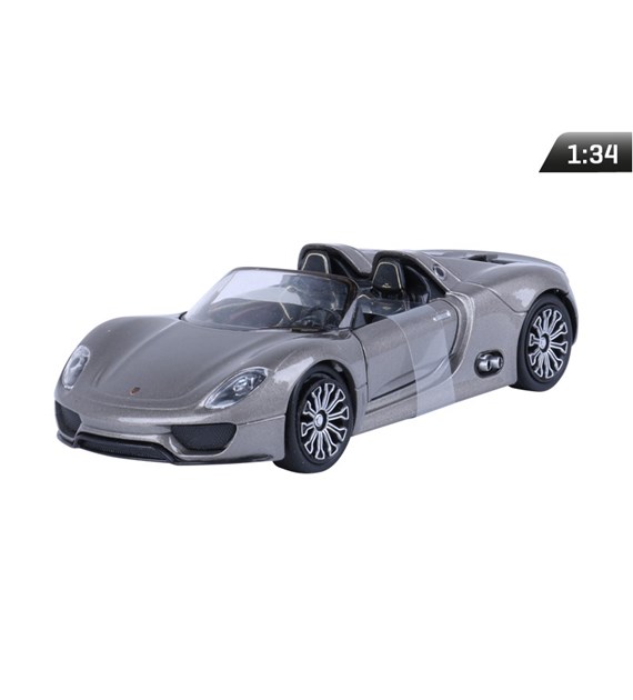Modèle 1:34, PORSCHE 918 Spyder Concept, gris (A880P9SCS)