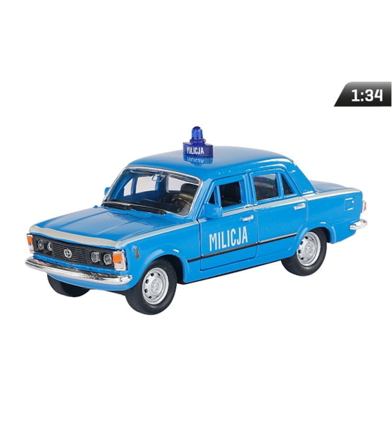 Modell 1:34, PRL FIAT 125p MILICJA, blau (A884F125MIN)