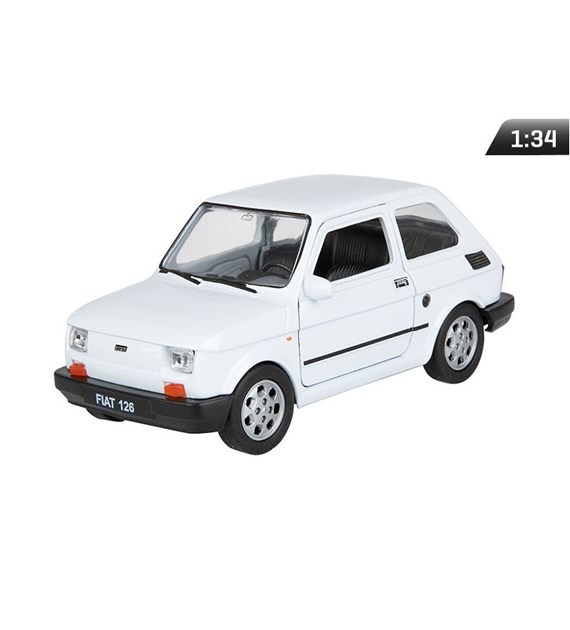 Modell 1:34, PRL FIAT 126p, weiß (A884F126B)