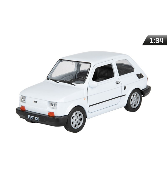 Model 1:34, PRL FIAT 126p, biały (A884F126B)