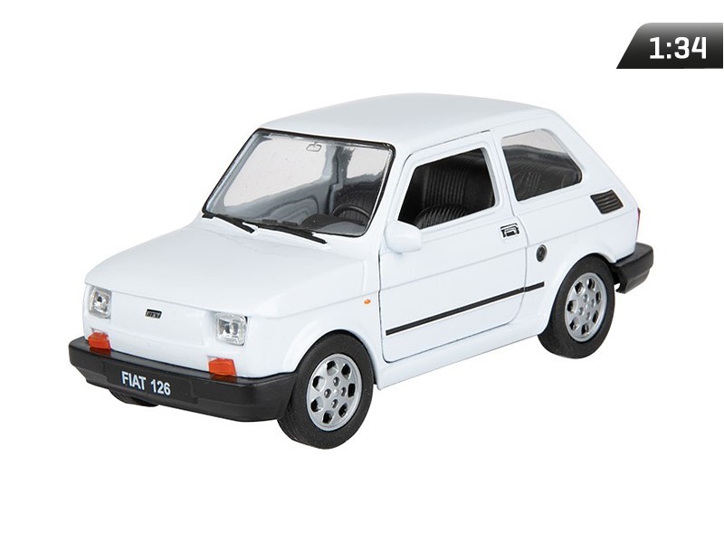 Modell 1:34, PRL FIAT 126p, weiß (A884F126B)