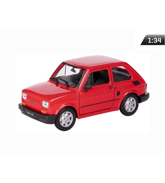 Model 1:34, PRL FIAT 126p, red (A884F126C)
