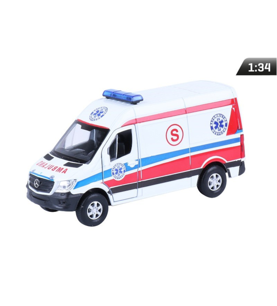Model 1:34, Mercedes-Benz Sprinter AMBULANS, biały (A884MBSAMB)