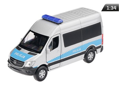 Modèle 1:34, Mercedes-Benz Sprinter POLICE, argenté (A884MBSPOS)