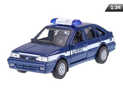 Model 1:34, PRL Polonez Caro Plus POLICJA, granatowo-biały (A884PCPPOGB)