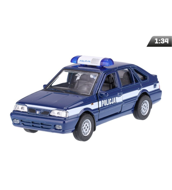 Model 1:34, PRL Polonez Caro Plus POLICJA, granatowo-biały (A884PCPPOGB)