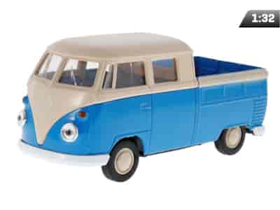 Modèle 1:34, VW T1 Double Cabine Pick Up bleu écru (A880VTDCPNK)
