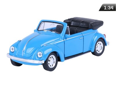 Model 1:34, VW Beetle Cabrio, niebieski (A880VWBCN)