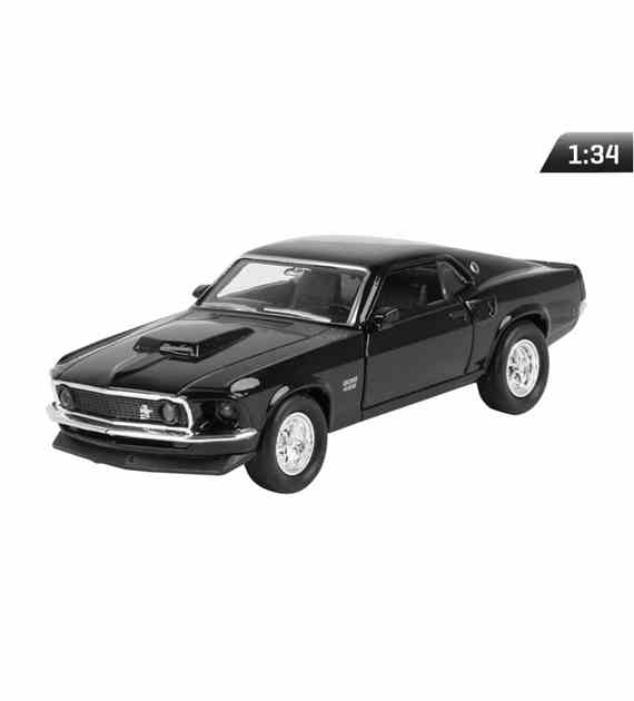Model 1:34, 1969 FORD Mustang Boss 429 czarny