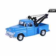 Model 1:34, CHEVY Stepside Tow Truck, niebieski