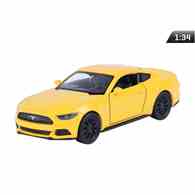 Model 1:34, 2015 FORD Mustang GT, żółty