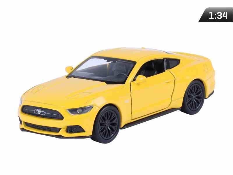 Model 1:34, 2015 FORD Mustang GT, żółty