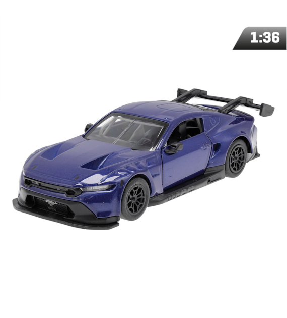 Model 1:36, MSZ, Ford Mustang GT3, niebieski