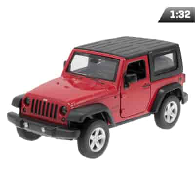 Model 1:32, MSZ, Jeep Wrangler, czerwony