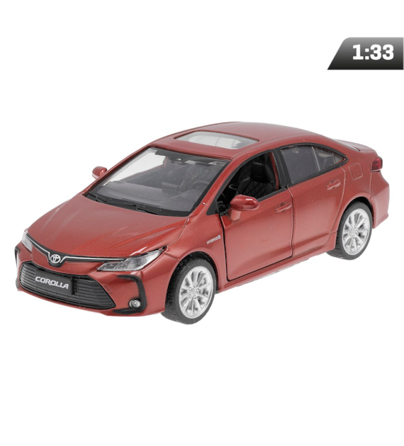 Model 1:33, MSZ, Toyota Corolla Hybrid, czerwony