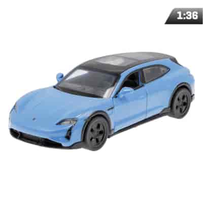 Model 1:36, MSZ, Porsche Taycan Turbo S Cross Turismo, niebieski